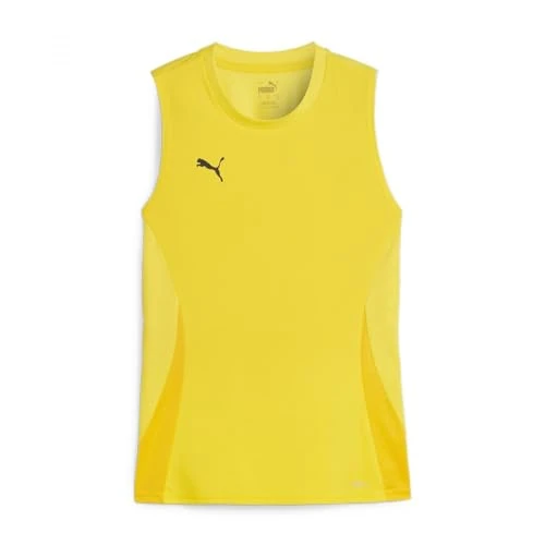 PUMA teamGOAL Sleeveless Jersey WMNS Tee, Jaune Plus Rapide-Noir-Jaune Sport, XL Mixte