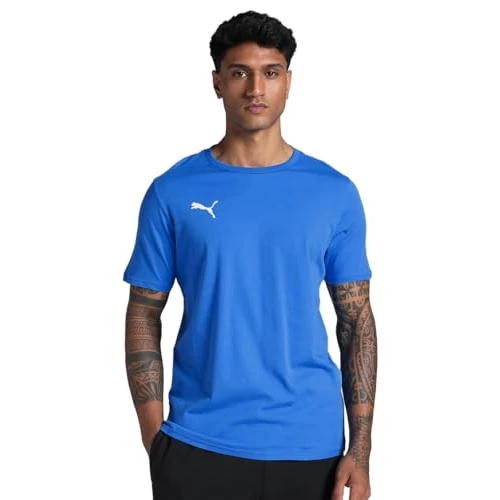 Puma Hombre teamGOAL Casuals tee, Azul (Ignite Blue-Puma White), XL EU