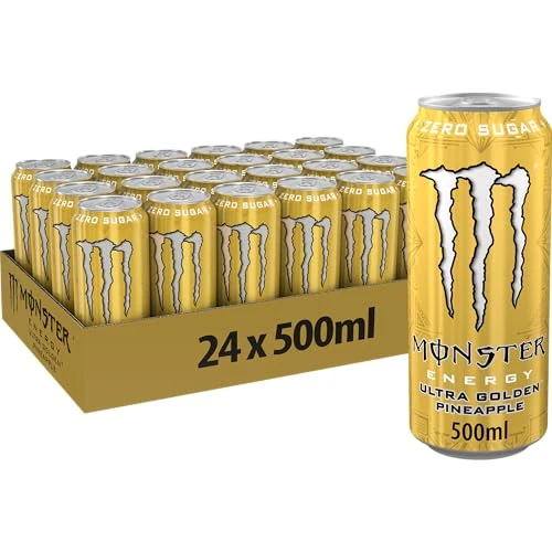 Offerta a tempo: Monster Energy Ultra Gold Pineapple – 24 Lattine da 500ml — 44% da 42,72 € a 24,00 €