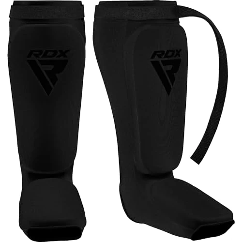 Zeitlich begrenztes Angebot: RDX Schienbeinschoner Kickboxen, Schienbeinschützer Thaiboxen Kampfsport Muay Thai MMA Spannschützer, Schienbeinschutz Polster Shin Guard Sparring, Herren Damen Fußschutz Kick Boxing Ausrüstung von 24.99 € auf 24.99 € (0.00% R