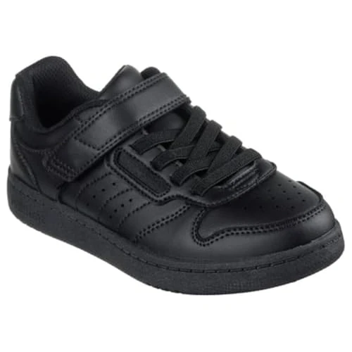 Offerta a tempo: Skechers Sneaker Quick Street Bambino, Finitura Nera Sintetica Nera, 10 UK Child - 38% da 39.95 € a 24.80 €