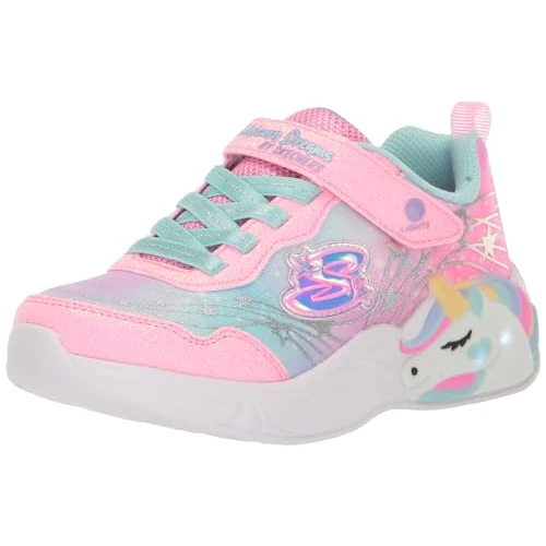 Offerta a tempo: Skechers Girls, Sneaker Bambine e Ragazze, Pink Sparkle Mesh Turquoise Trim, 35 EU - 37% da 59.95 € a 37.48 €