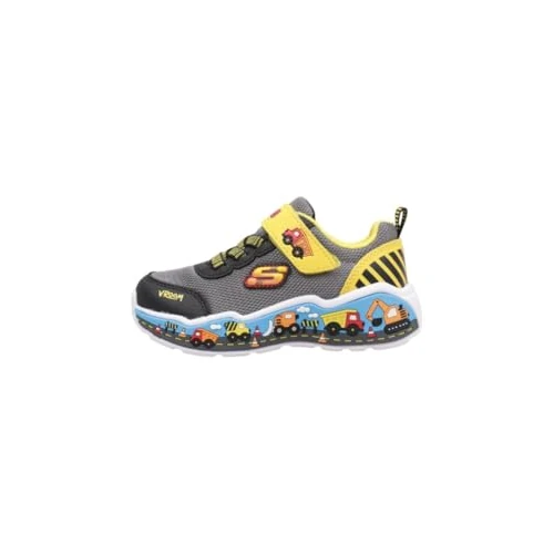Zeitlich begrenztes Angebot: Skechers John Deere x Adventure Track Rugged-Brights für Jungen, Schwarzgraues Textil-Synthetik-Gelber Besatz, 4 UK Child von 39.95 € auf 39.95 € (0.00% Rabatt)