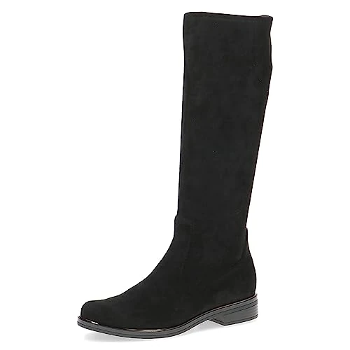 CAPRICE Boots 9-25512-41 G Width, Black stretch., 8.5 UK