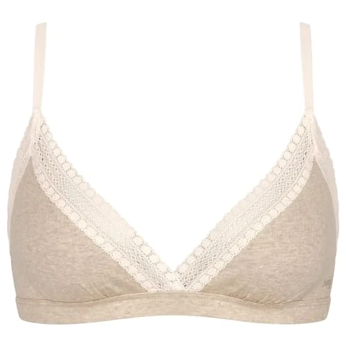 Oferta limitada: sloggi Mujer Go Ribbed R Bralette, Grey Combination, L de 18.00 EUR a 14.92 EUR (ahorro 17%)
