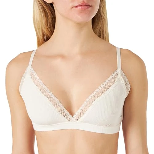 Oferta limitada: Sloggi Mujer Go Ribbed R Bralette, Angora, S de 18.00 EUR a 12.95 EUR (ahorro 28%)