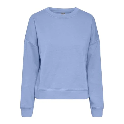 PIECES Womens Pcchilli Ls Noos Sweatshirt, Hydrangea, M UK