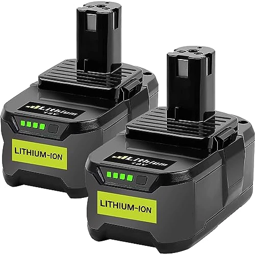 Offerta a tempo: KUNLUN 2 Pezzi 18V 5.5Ah P108 Batteria di Ricambio Agli Ioni di Litio per Ryobi ONE+18V RB18L50 RB18L40 RB18L25 BPL-1815 BPL-1820G BPL18151 BPL1820 P104 P105 P107 P108, con Indicatore LED - 0.00% da 69.99 € a 69.99 €