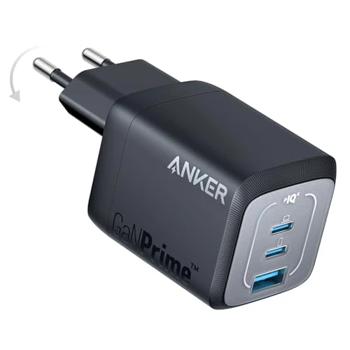 Offre limitée : Anker Prime Chargeur USB C Rapide 67 W GaN, Compact et Pliable à 3 Ports, pour MacBook Pro/Air, iPad, iPhone 16 Plus Pro Max 15 14 13 12, Galaxy S23/S22, Note20, Pixel, Apple Watch, et Autres de 59.99 € à 45.99 € (23% de remise)