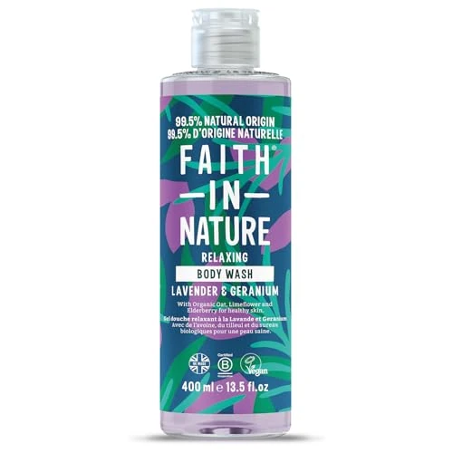 Zeitlich begrenztes Angebot: Faith In Nature Natürliches Lavendel und Geranie Duschgel, Entspannendes Duschgel, Vegan und tierversuchsfrei, Ohne SLS oder Parabene, 400 ml von 4.99 € auf 4.99 € (0.00% Rabatt)