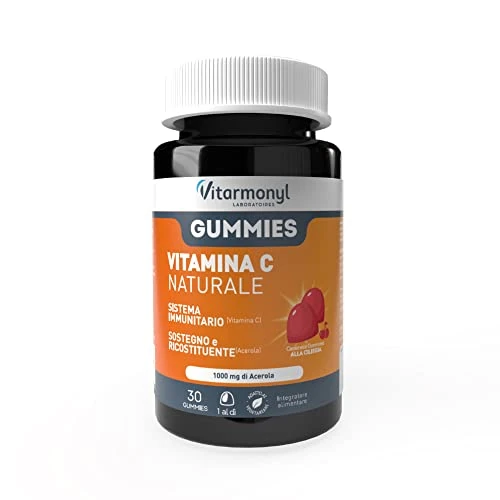 Offerta a tempo: Vitarmonyl Vitamina C 100% Naturale - Ricostituenete - 30 Gommose - 45% da 5.45 € a 2.99 €