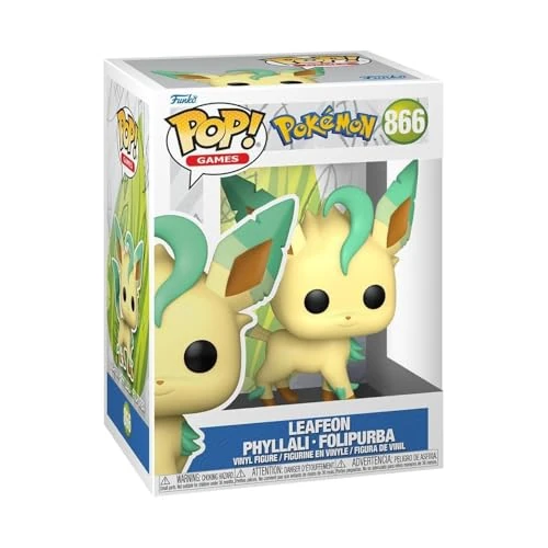 Offerta a tempo: POP Funko Games: Pokemon - Leafeon | Gadget Ufficiale Videogiochi - Personaggio in Vinile da Collezione - Idea Regalo Compleanno per Fan e Collezionisti - 20% da 14.90 € a 11.92 €