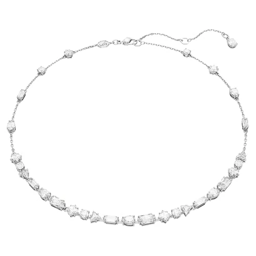 Swarovski Mesmera All-Around Necklace, White Crystals in a Rhodium Plated Setting, from the Mesmera Collection