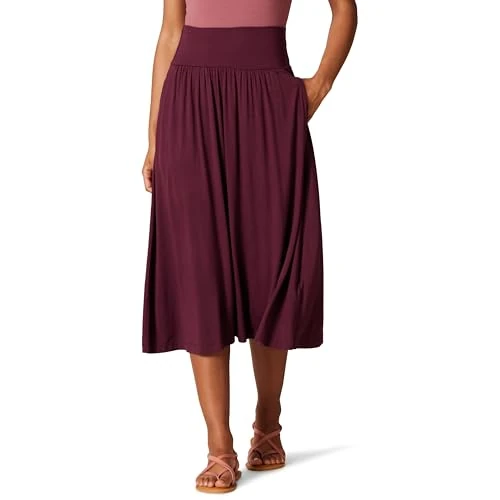 Limited offer: Amazon Essentials Women's Jersey Pull On Midi Length Skirt from 16.10 USD to 16.10 USD (save 0%)
