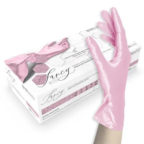 Offerta a tempo: UNIGLOVES Guanti Usa E Getta, Guanti Monouso Non Sterili, Senza Lattice, Senza Talco, Rosa, L - 13% da 12.09 € a 10.49 €