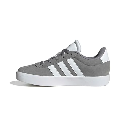 Limited-time offer: adidas Unisex Kids VL Court 3.0 Shoes, Grey Three/Cloud White/Grey Two, 6 UK from 40.09 £ to 18.65 £ (save 53.48%)