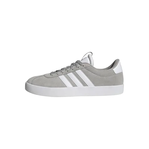 adidas Donna VL COURT 3.0 SHOES, Grey Two / Cloud White / Silver Metallic, 38 2/3 EU