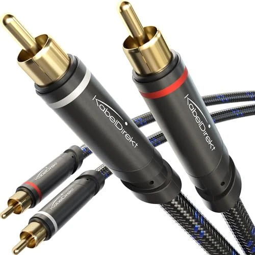 Offre limitee: KabelDirekt – Câble RCA – 1m – câble audio stéréo 2 x 2 Cinch particulièrement résistant et d'une qualité sonore brillante (tressé, coaxial, Home Cinéma, analogique et numérique) de 12.89 EUR a 12.89 EUR (economie 0%)