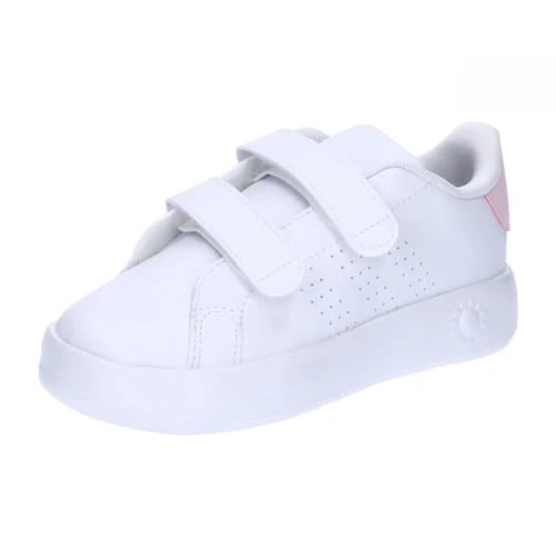 adidas Unisex Baby Advantage Shoes Kids, Cloud White/Cloud White/Clear Pink, 6.5 UK Child