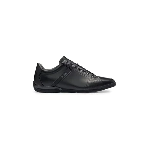 Offerta a tempo: BOSS Uomini Saturn_Lowp_lux4 A_N Sneaker Nero 44 EU - 17% da 199.00 € a 165.12 €