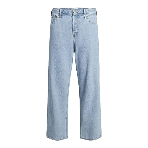 Jack & Jones Male Baggy Fit Jeans JJIALEX Jjoriginal SBD 306 Noos Baggy Fit Jeans, Light Blue (Light Blue Denim), 28 W/ 30 L