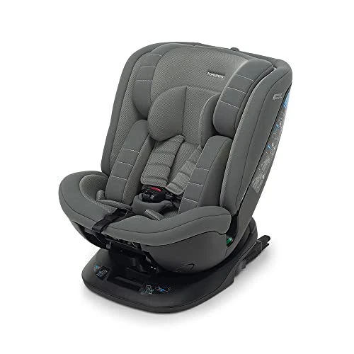 Oferta limitada: Foppapedretti Silla de coche Clock I-Size, asiento giratorio 360°, para niños de 40 a 150 cm de altura, 0-12 años, conforme ECE R129, fijación Dualfix (Isofix y non), Safe Body Protection, gris de 318.19 EUR a 318.19 EUR (ahorro 0%)