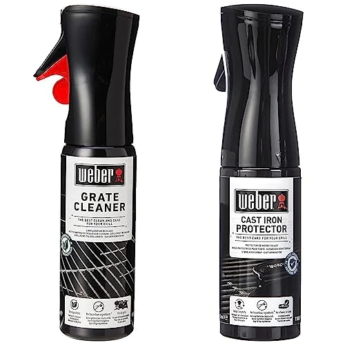 Offerta a tempo: Weber 17889 - Spray Protettivo per ghisa, Nero & 17875 - detergente per Griglie — 18% da 21,48 € a 17,55 €