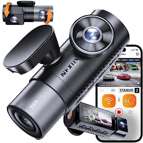 Begrenztes Angebot: VANTRUE N5 4 Kanal 2.7K STARVIS 2 Dashcam Auto 1944P+ 3 Lens 1080P Dash Cam Vorne Innen Hinten, 5.8GHz WiFi, IMX675 HDR Nachtsicht Dash Camera Auto 24H Parkmodus, Sprachbefehle, Max 1TB von 265.89 EUR auf 265.89 EUR (Rabatt 0%)