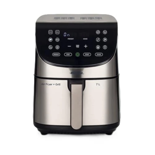 "Ariete 4628 AIRY FRYER Metal Air Fryer with Large 7L basket & 12 pre-set programs, Suitable for fried fish, meat, croquettes, chips and breaded foods"
