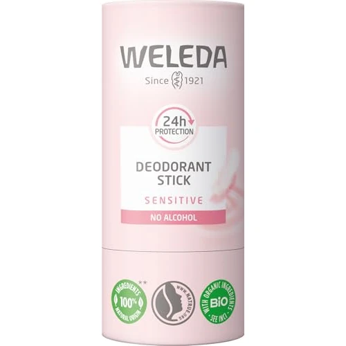 Limited-time offer: Weleda Deodorant Stick Sensitive, gentle formula, alcohol & aluminium free, 24hr long-lasting protection, natural essential oils, vegan, sustainable plastic-free packaging, 50g from 8.95 £ to 8.95 £ (save 0.00%)