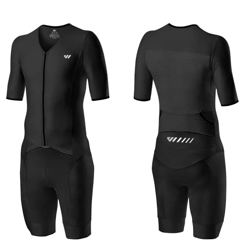 Zeitlich begrenztes Angebot: Lo.gas Herren Pro Trisuit Kurzarm Triathlonanzug für Rennen und Triathlon-Wettkämpfe -Triathlon-Anzug für Herren Schwarz Small von 35.99 € auf 35.99 € (0.00% Rabatt)