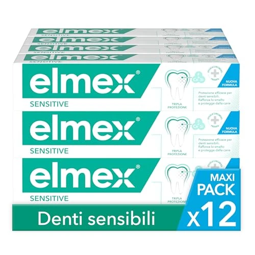 ELMEX Dentifrice Sensitive Dents Sensitive 12 x 75 ml