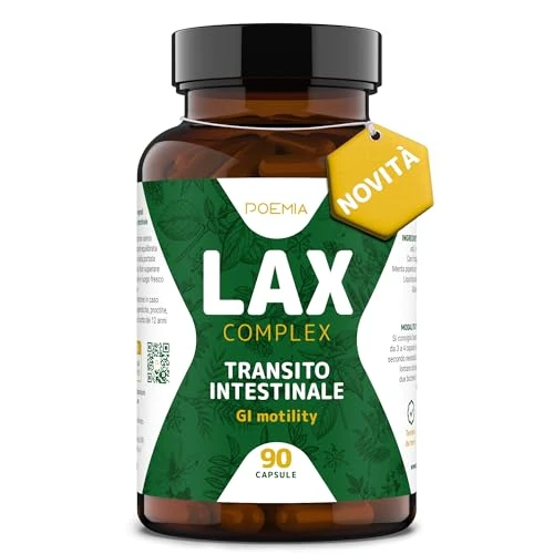Offerta a tempo: Lassativo Naturale Alle Erbe Per Trattamento Stitichezza Ammorbidente Feci 90 Capsule Vegano Con Senna Liquirizia Malva Per Intestino Pigro Lax Poemia - 26% da 22.90 € a 17.00 €