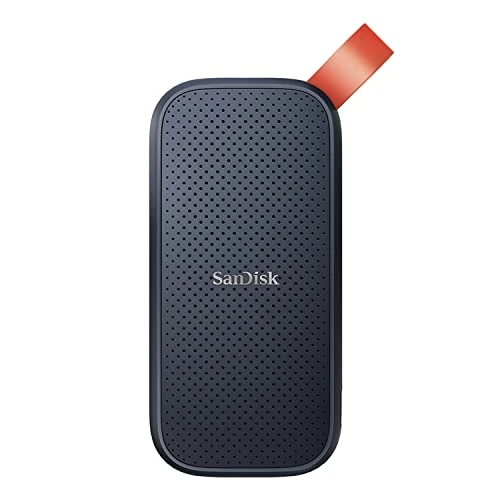 Tijdelijke aanbieding: SanDisk Portable SSD 1 TB Met Rubberen Haak (Traagbare Schijven Met SSD Technologie, 2,5 Inch, Leessnelheden Van 800 MB/s, Robuuste SSD) Grijs van 103.66 EUR naar 103.66 EUR (korting 0%)