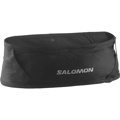 Salomon Pulse pasek unisex, dopasowany krój, bieganie po szlaku, piesze wycieczki, jazda na rowerze, inteligentne przechowywanie i wszechstronność na zewnątrz, czarny, M