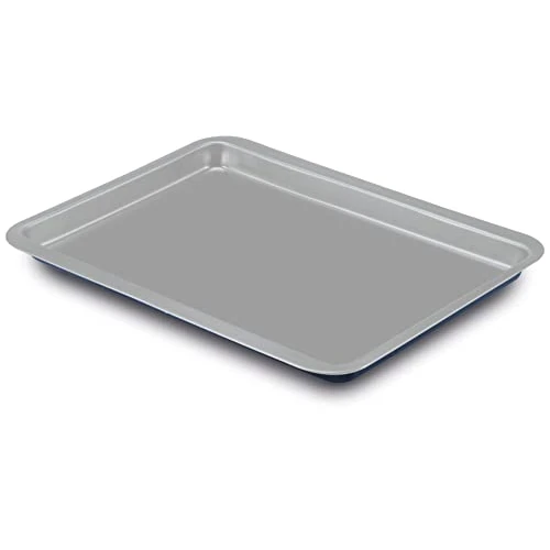 Guardini, Xbake Line, Rectangular Baking Pan 26x37 cm, Steel with Non Stick Coating, Reduced Environmental Impact, Grey/Blue