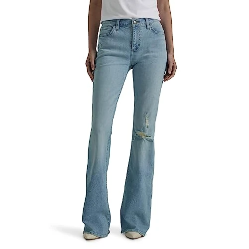 Offerta a tempo: Lee Legendary Mid Rise Flare Jean Jeans, Velo mattutino DX, 16 Long Donna - 0.00% da 21.09 € a 21.09 €