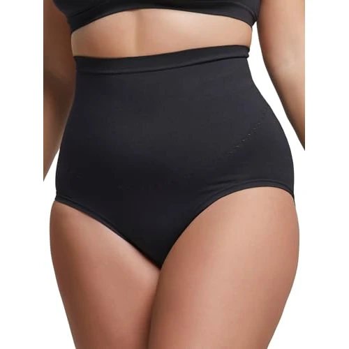Offerta a tempo: POMPEA Slip Donna a Vita Alta Comfort Size in Morbida Microfibra, Mutande Donna Senza Cuciture con Supporto Fianchi e Glutei - 50% da 13.99 € a 7.00 €