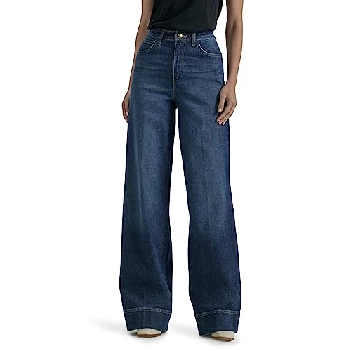 Lee Legendary High Rise Trouser Jean, Résistance intérieure, 46 Court Femme