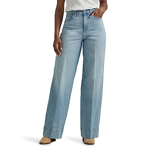 Limited-time offer: Lee Women's Legendary Jeans with high Waistband, Morning Veil, 12 from 69.55 GBP to 69.55 GBP (save 0%)