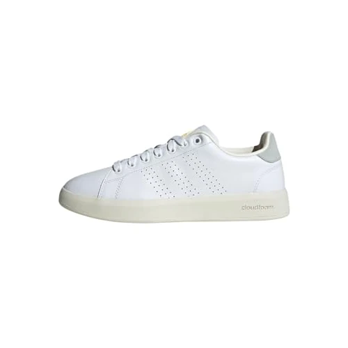 adidas Kobiety Advantage Premium Leather Shoes, Cloud White/Cloud White/Silver, 43 1/3 EU