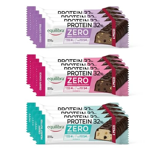 Offerta a tempo: Equilibra Alimenti Proteici - 12 Barrette Proteiche — 25% da 24,99 € a 18,74 €