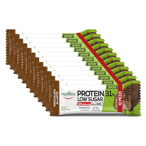 Offerta a tempo: Equilibra Integratori Alimentari, Barretta Protein 31% Low Sugar Cioccolato al Latte — 25% da 20,99 € a 15,74 €