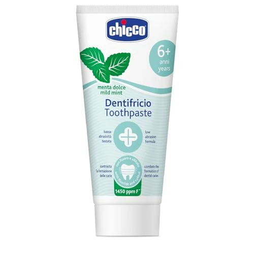 Oferta ograniczona: Chicco Pasta do Zębów dla Dzieci Miętowa, o Niskiej Ścieralności, z Fluorem i Ksylitolem, Pomaga Zapobiegać Próchnicy Zębów i Usuwać Płytkę Nazębną - 50 ml, od 6 + lat z 27.64 PLN na 27.64 PLN (zniżka 0%)