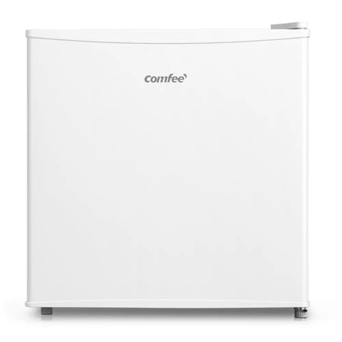 COMFEE' Comfee RCD50WH2E Mini Refrigerator 43L Cooler with Ice Compartment, Refrigerator, Small for Bedroom and Office, Fast Cooling in Cooler Box, Control