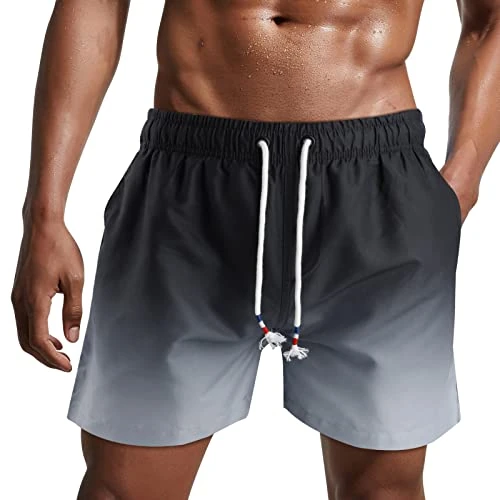 Zeitlich begrenztes Angebot: Danfiki Badehose Herren Badeshorts Kurz Sportbekleidung Männer Schnelltrocknend Kurzen Strandhose Sporthose Schwimmhose mit Meshfutter von 19.99 € auf 19.99 € (0.00% Rabatt)