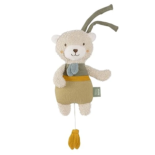 Offerta a tempo: Fehn Mini Orso Carillon fehnNATUR Peluche e Aiuto per Il Sonno in Cotone — 14% da 20,99 € a 18,08 €