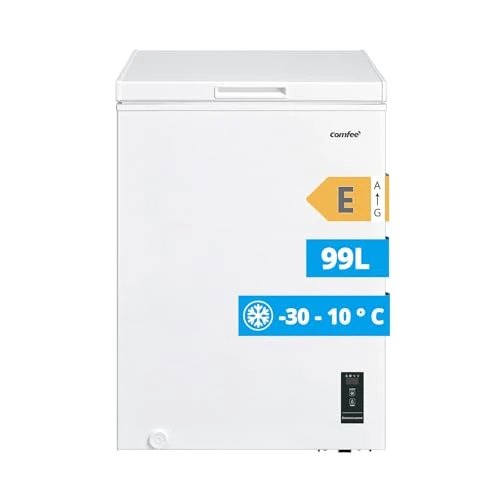 Begrenztes Angebot: Comfee RCC100WH2(E) Gefriertruhe/169 kWh/Jahr/85cm hoch/99L/38dB/Geringe Lautstärke/Hoch effizientesD-förmigesRohr/Geeignet für verschiedene Einsatzszenarien/Einstellbarer Temperaturregler/Weiß von 165.99 EUR auf 165.99 EUR (Rabatt 0%)