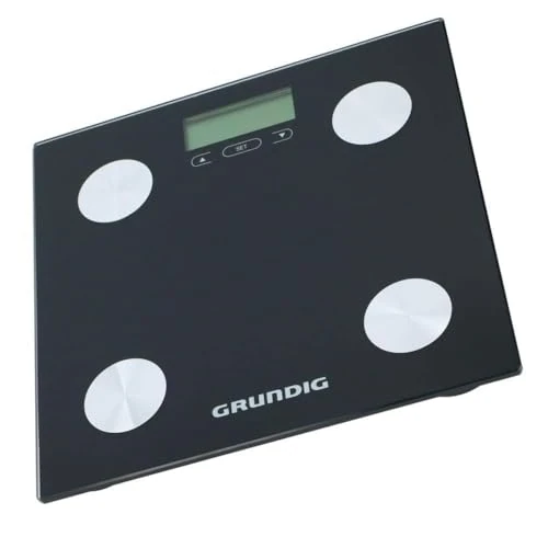 Beperkte aanbieding: Grundig Weegschaal personenweegschaal - digitaal - met lichaamsanalyse: lichaamsvet en spiermassa - geheugen voor 12 personen - max 180 kg - glas - zwart van 20.39 EUR naar 20.39 EUR (besparing 0%)
