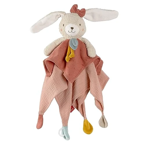 Limited offer: Fehn fehnNATUR rabbit cuddly toy, play companion and soft toy made of organic cotton with dummy chain, for babies and toddlers from 0+ months from 35.98 EUR to 35.98 EUR (save 0%)